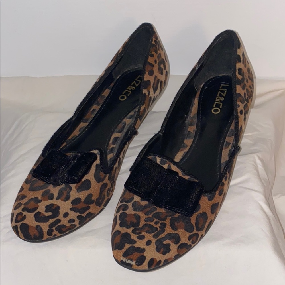 Liz & Co Leopard Print Flats